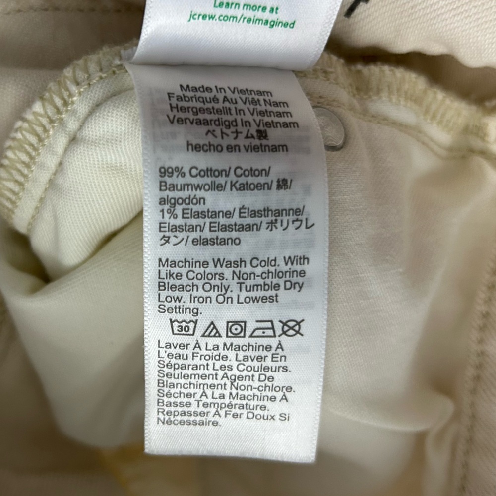 J.Crew Classic Straight Jeans in Ecru White Cream - Picture 7 of 11